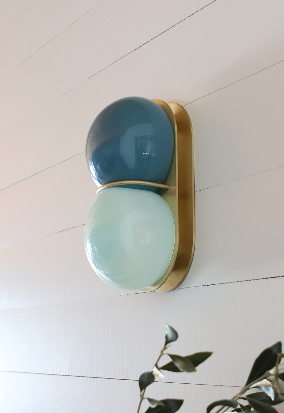 SkLO Twin 2.0 Two Toned Handblown Glass Wall Sconce/Ceiling