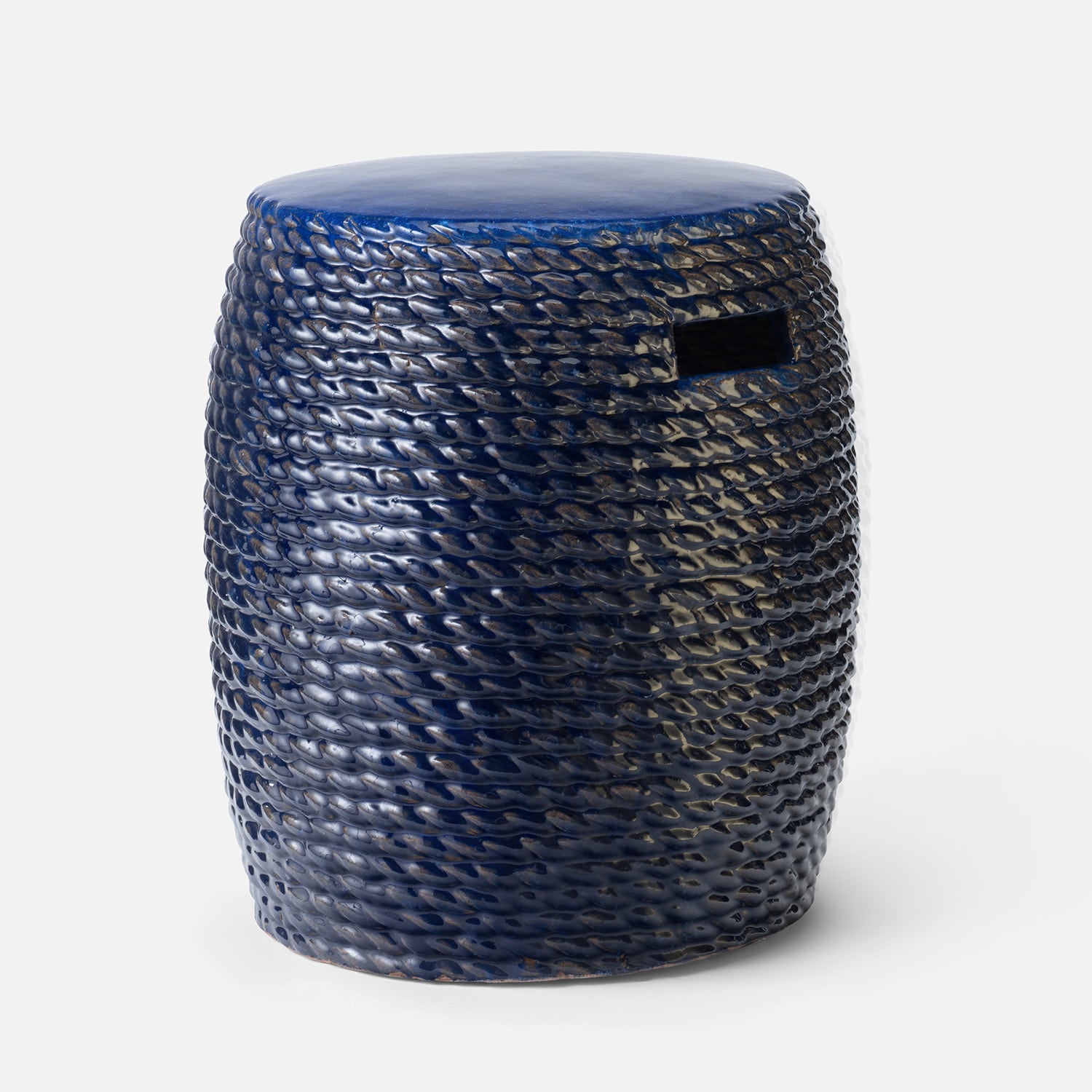 Made Goods Adrian Rope-Inspired Ceramic Stool