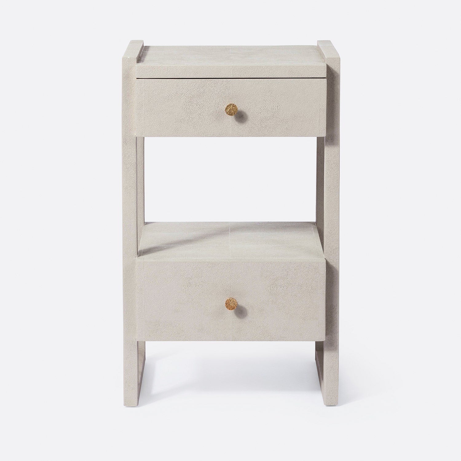 Made Goods Carrigan Vintage Faux Shagreen Nightstand