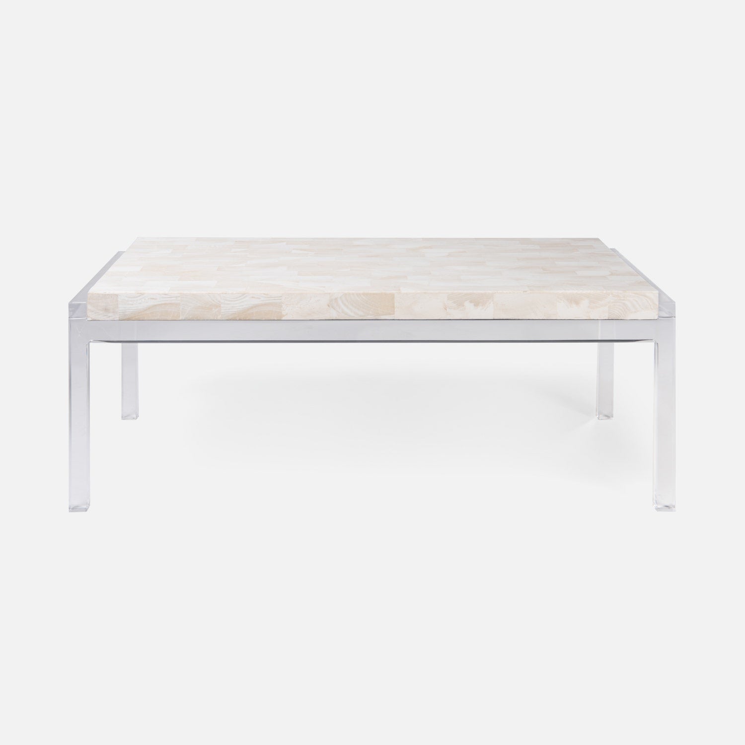 Made Goods Cassian Interchangeable Clear Acrylic Coffee Table
