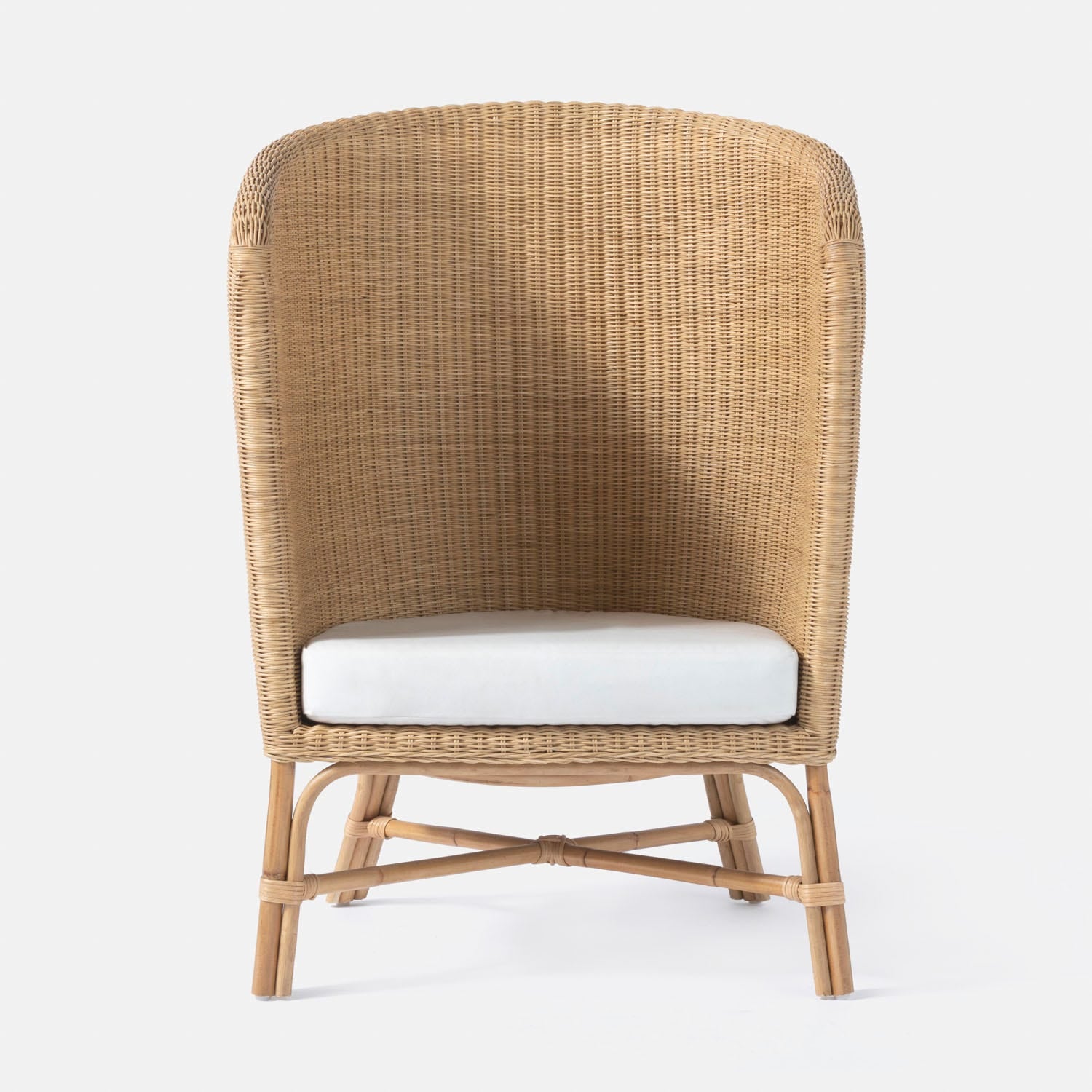 Made Goods Dunley Honey-Hued Wicker Lounge Chair