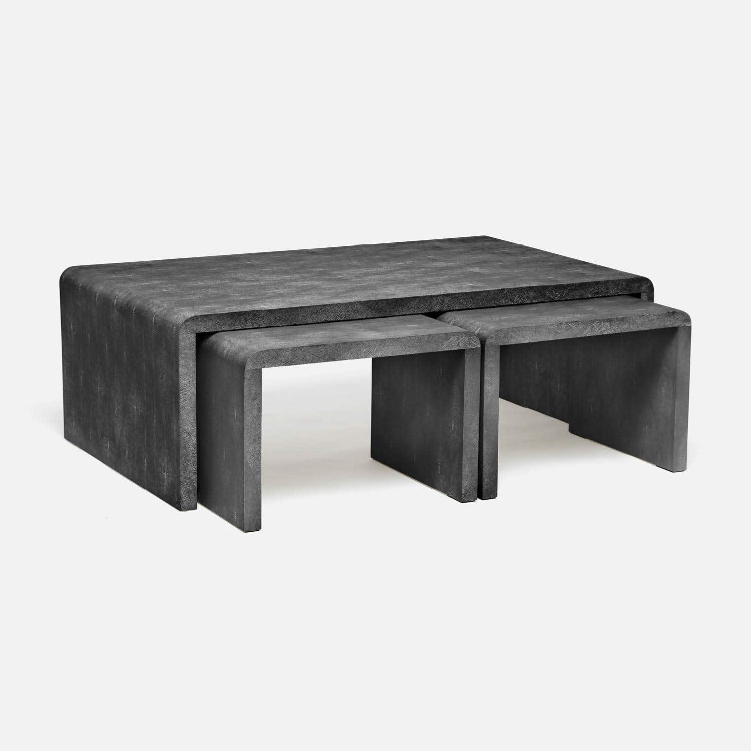 Made Goods Harlow Faux Shagreen Coffee Tables