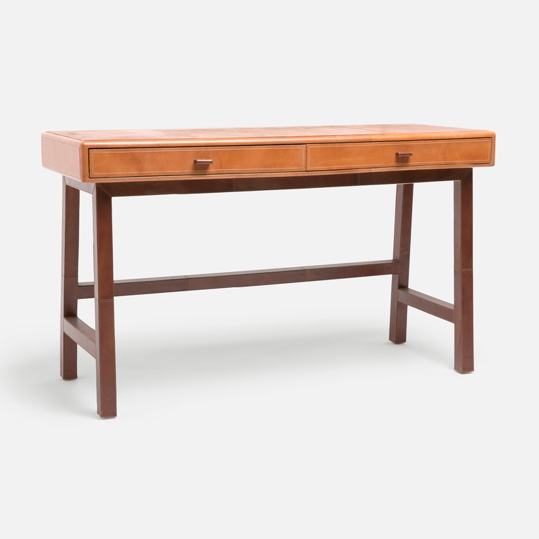 Made Goods Kalman Full Grain Leather Desk