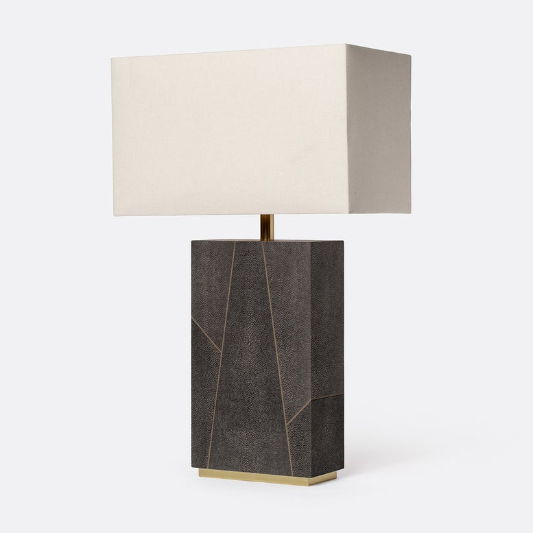 Made Goods Breck Art-Deco Faux Shagreen Table Lamp