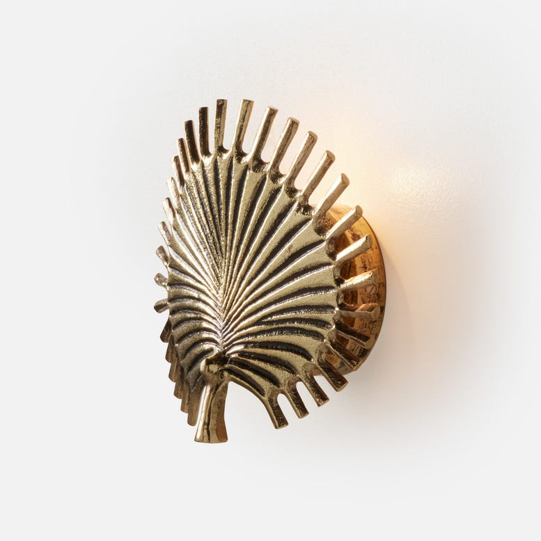 Made Goods Cassius Spike Palm Frond Sconce