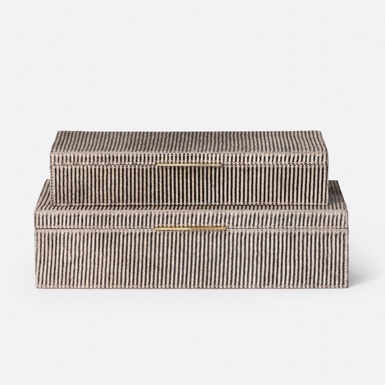 Made Goods Irwin Candy Striped Hair-On-Hide Box Set