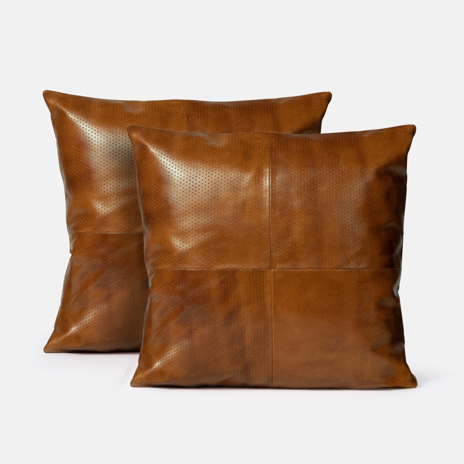 Made Goods Kody Full Grain Leather Pillow