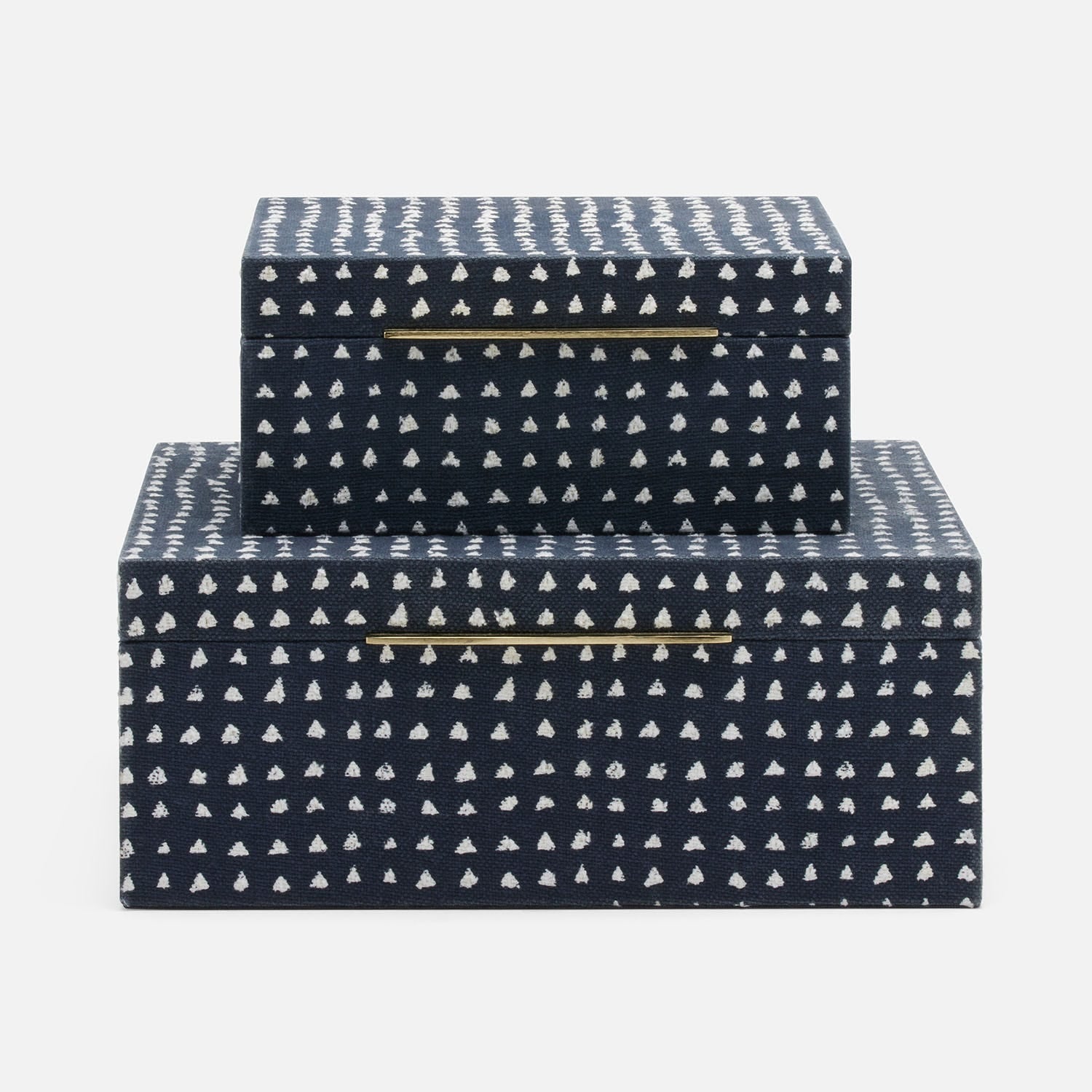 Made Goods Newman White Dotted Canvas Box Set
