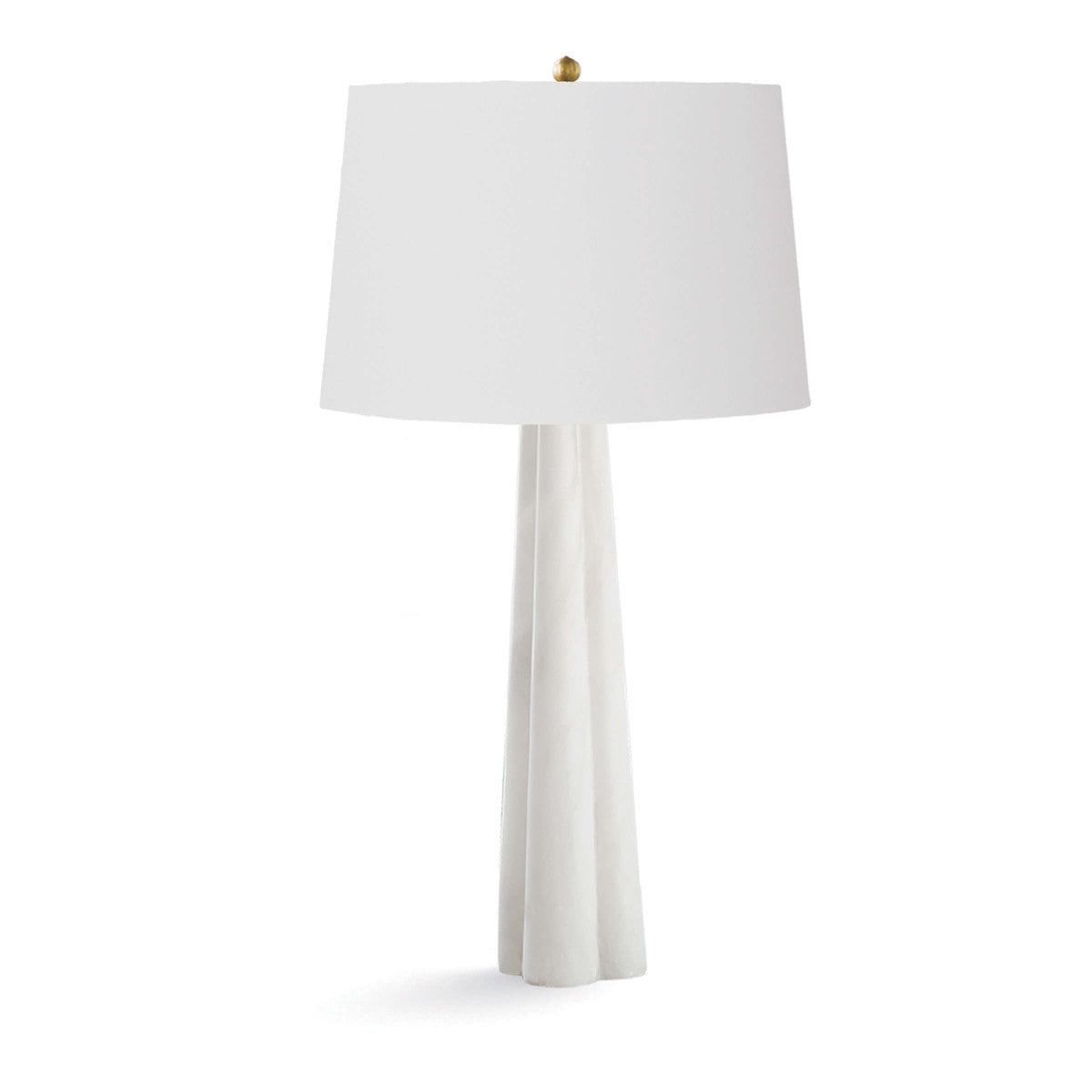 large table lamp with white alabaster lamp