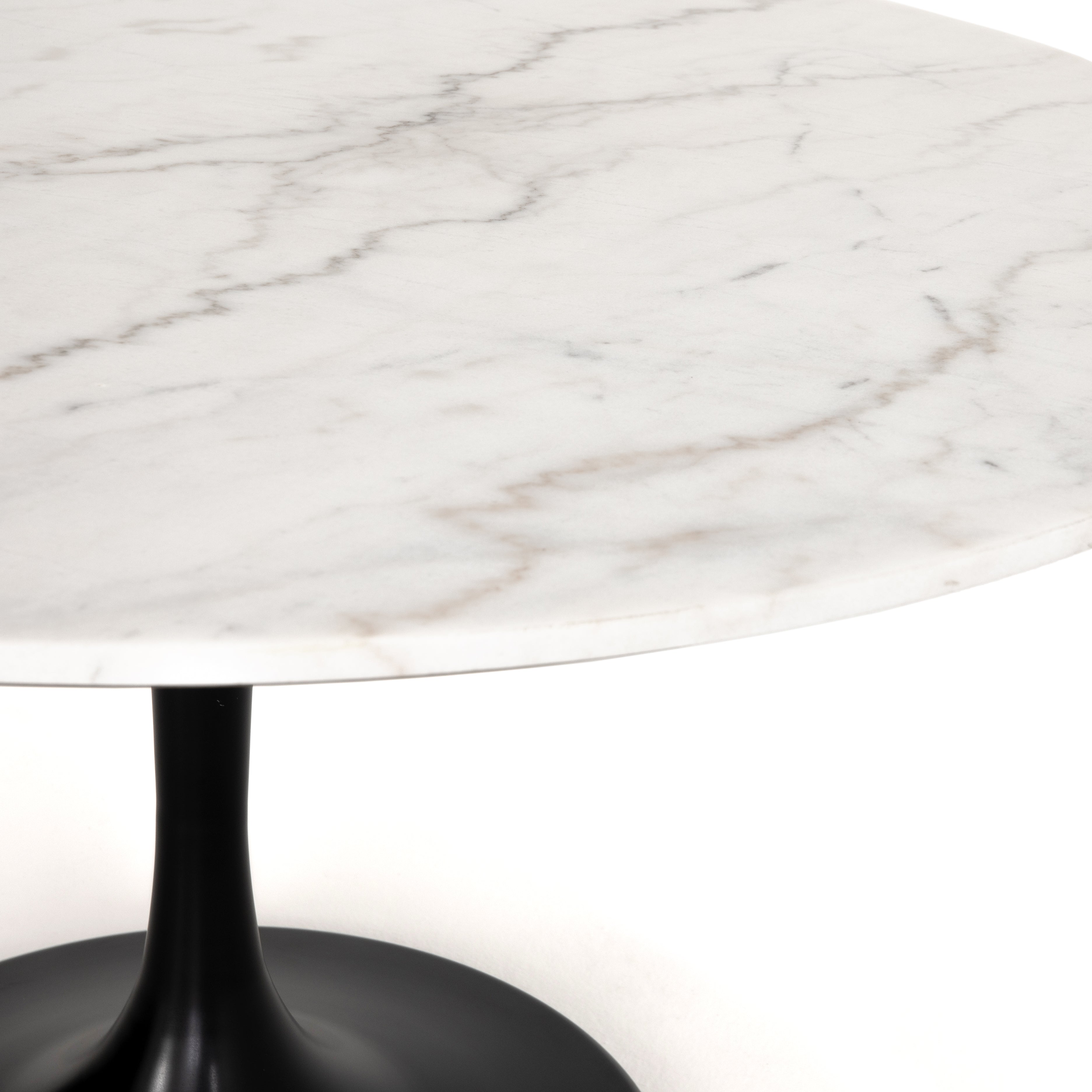 closeup of tabletop to show marble pattern