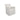 dining chair with white fabric slipcover