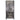two-piece armoire with four doors in clear silvering finish