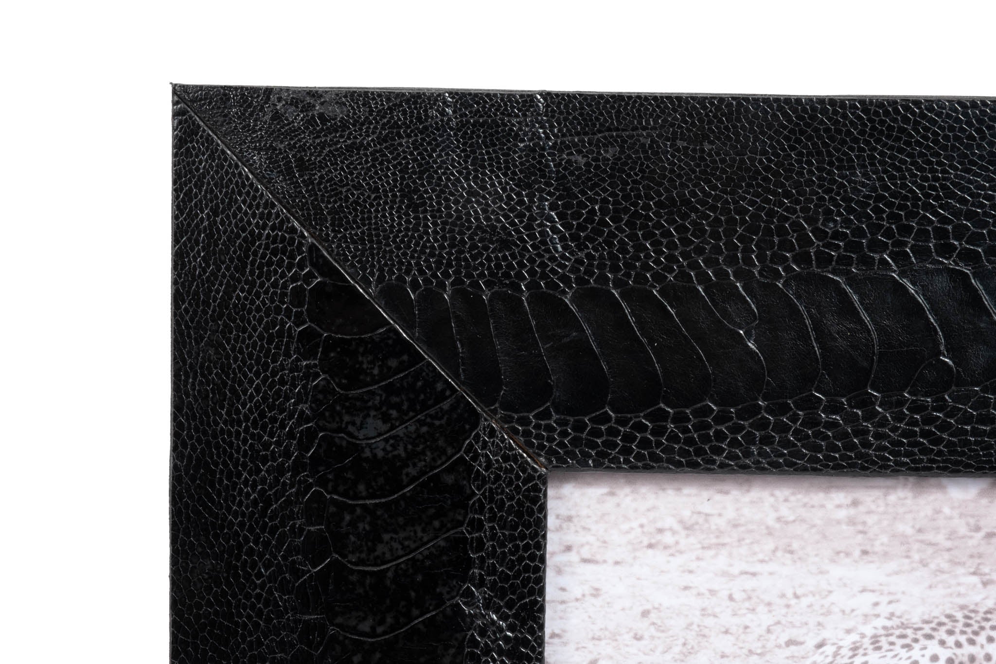 Ostrich Shin Leather Photo Frame
