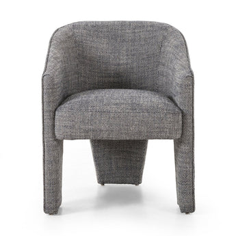 Revere Dining Chair: Elegant Three-Legged Design with Premium Upholstery and Webbing Seat