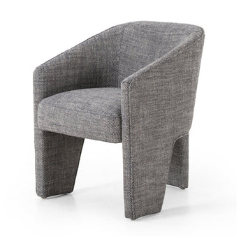 Revere Dining Chair: Elegant Three-Legged Design with Premium Upholstery and Webbing Seat