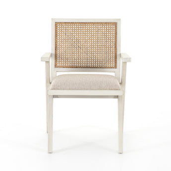 Swiss Oak Caned Dining Chair: Midcentury Charm, Le Corbusier & Pierre Jeanneret Inspired