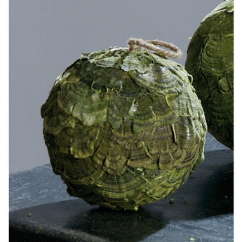 Pk 4 - 5" Dia Green Mushroom Ball with Hanging Cord
