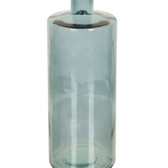 BLUEMILK - Recycled Blue Glass Bottle Shaped Vase