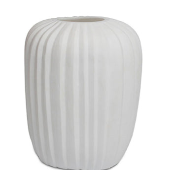 MANAKARA - White Opal Glass Vase