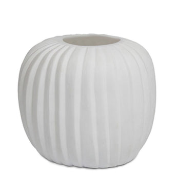 MANAKARA - White Opal Glass Vase