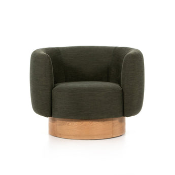 Olive Green Swivel Chair
