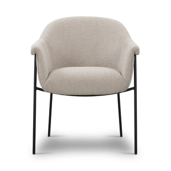 Elegant Oasis Dining Chair: High-Performance Upholstery, Comfort in Graceful Silhouette