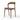 Sculptural Ash & Leather Armless Dining Chair