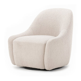 Elegant Ease Swivel Chair: Tailored Comfort with 360° Performance