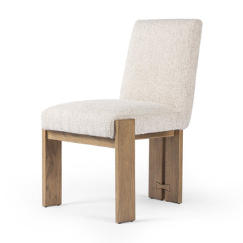 Prism Parawood Dining Chair: Modern Angular Frame with Butterfly Joints and High-Performance Fabric Options