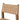 Solid Oak & Twisted Paper Cord Armless Dining Chair – view 12