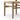 Solid Oak & Twisted Paper Cord Armless Dining Chair – view 13