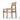 Solid Oak & Twisted Paper Cord Armless Dining Chair – view 14