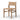 Solid Oak & Twisted Paper Cord Armless Dining Chair – view 9