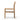 Solid Oak & Twisted Paper Cord Armless Dining Chair – view 10