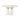 Tapered Pillar Concrete Dining Table: Plaster-Molded White Concrete Smooth Top for Indoor and Outdoor Use