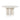 Tapered Pillar Concrete Dining Table: Plaster-Molded White Concrete Smooth Top for Indoor and Outdoor Use