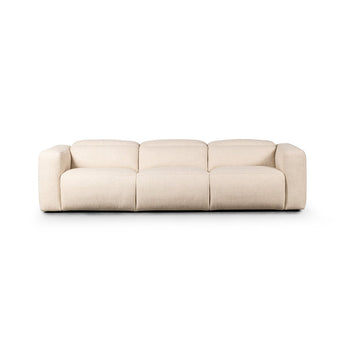 Elite Comfort Recliner Sectional: Modern Power Recliner 3-Piece Sectional with Wide Arms and Zero-Clearance Design