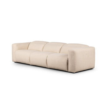 Elite Comfort Recliner Sectional: Modern Power Recliner 3-Piece Sectional with Wide Arms and Zero-Clearance Design