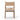 Solid Oak & Twisted Paper Cord Armless Dining Chair – view 4