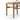 Solid Oak & Twisted Paper Cord Armless Dining Chair – view 6