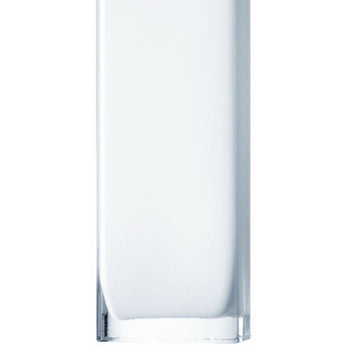 CITY - Cased White Rectangular Glass Vase