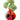 ZAZOU - Red with Black Dots Glass Vase