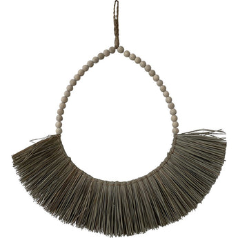 Grass Necklace Wall Deco Small-Black : 26"x30"H