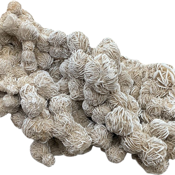White Desert Rose Crystal Cluster