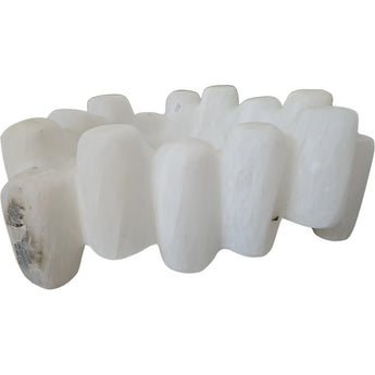 Selenite Abstract Mille-Pieds Bowl