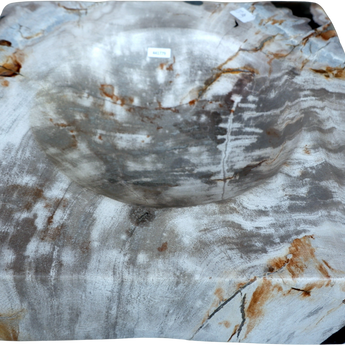 Hand-Carved Petrified Wood Catchall