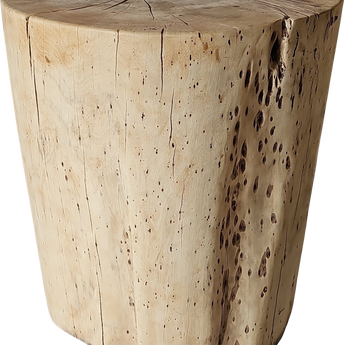 Natural Tamarind Wood Table with Organic Grain