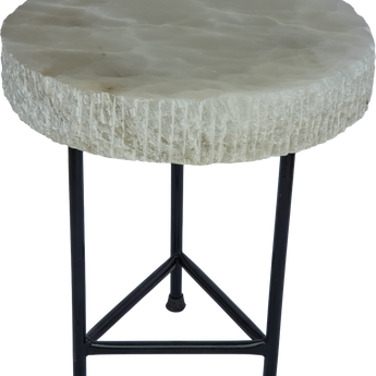 Thick Cut Selenite Side Table