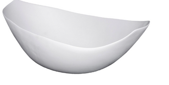 BARCHETTA- White Linen Porcelain Bowl