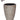 PARMA - Washed Beige with Horizontal Lines Polyresin Planter 21.5"H
